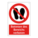 Betreten des Bereichs verboten