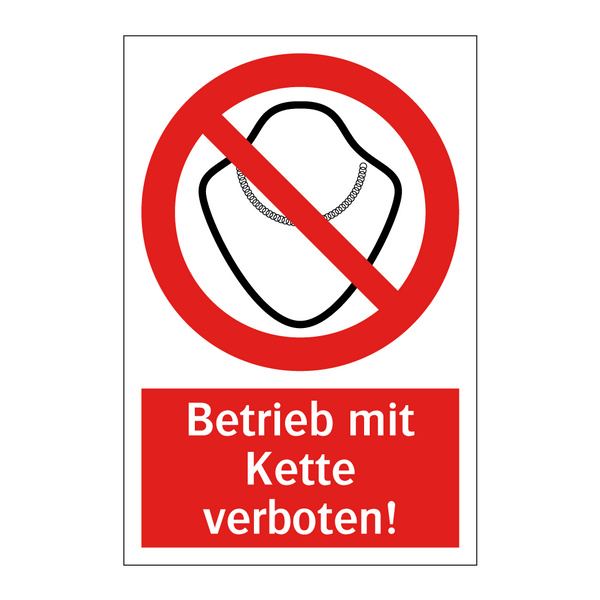 Betrieb mit Kette verboten!