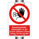 Betriebsgelände: Unbefugten ist der Zutritt verboten! Eltern haften für ihre Kinder