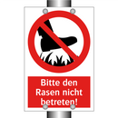 Bitte den Rasen nicht betreten!