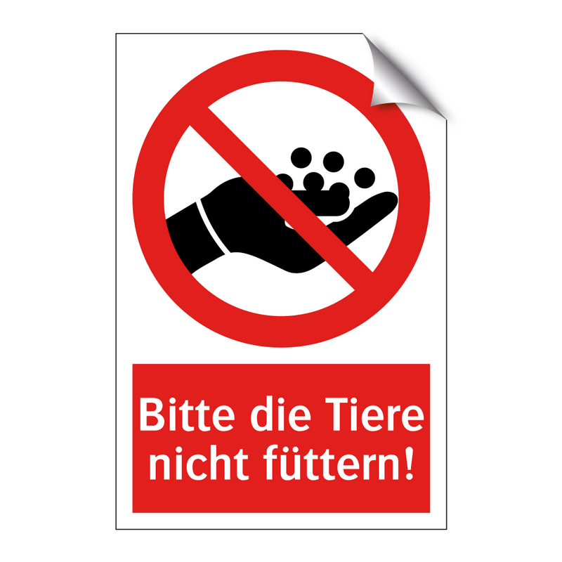Bitte die Tiere nicht füttern!