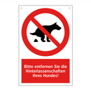 Bitte entfernen Sie die Hinterlassenschaften Ihres Hundes!