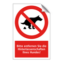 Bitte entfernen Sie die Hinterlassenschaften Ihres Hundes!