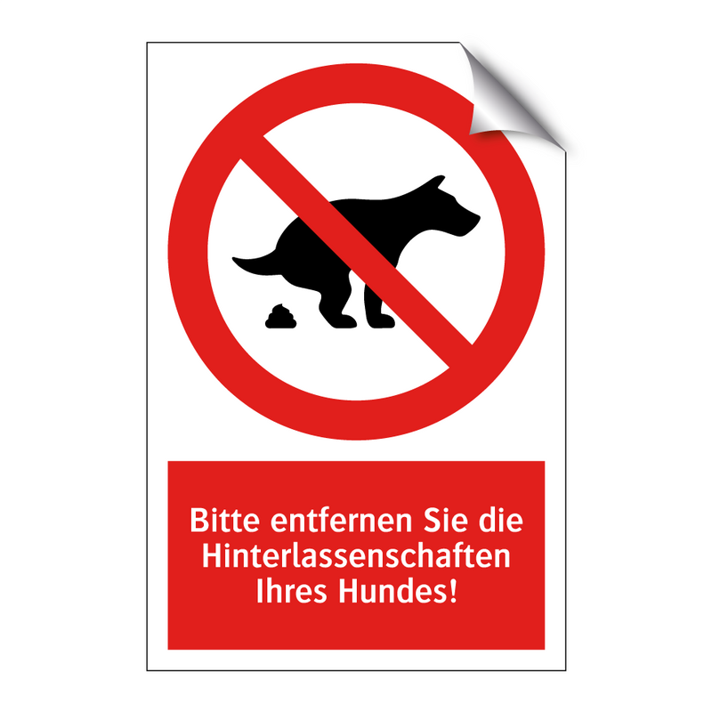 Bitte entfernen Sie die Hinterlassenschaften Ihres Hundes!