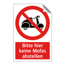 Bitte hier keine Mofas abstellen