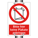 Bitte hier keine Plakate anbringen