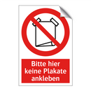 Bitte hier keine Plakate ankleben