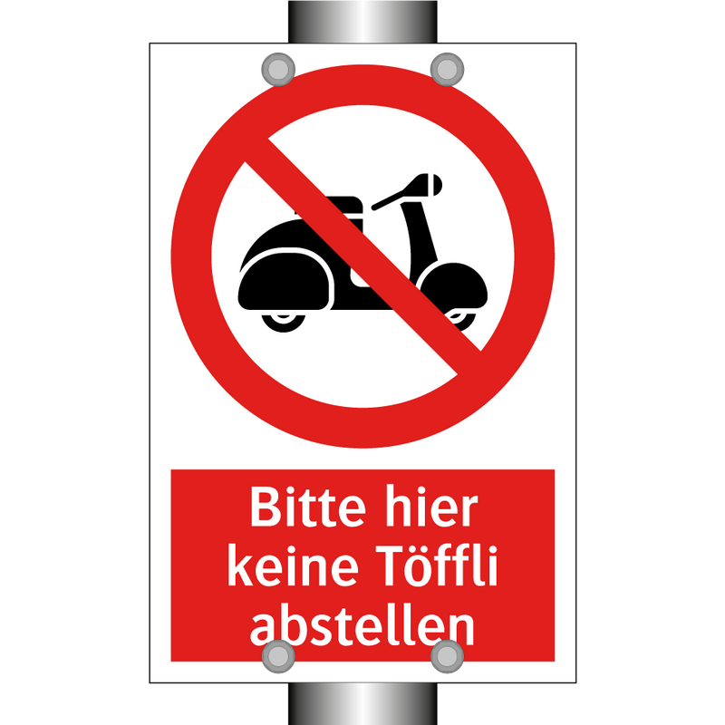 Bitte hier keine Töffli abstellen
