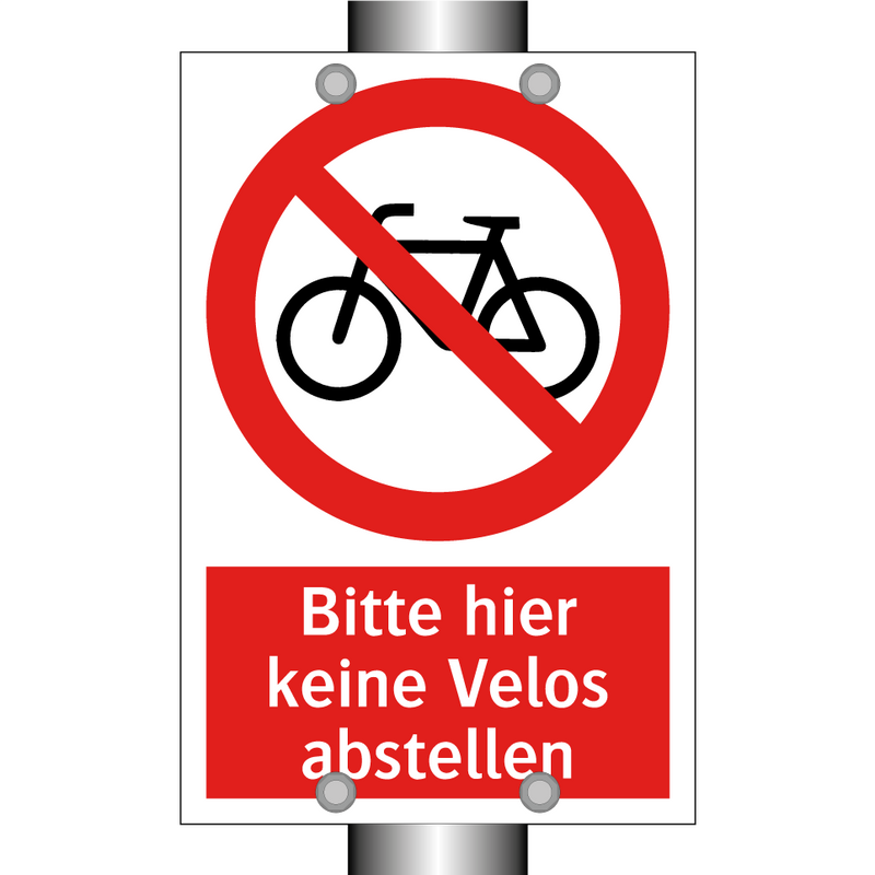 Bitte hier keine Velos abstellen