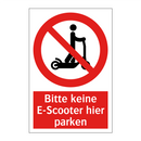 Bitte keine E-Scooter hier parken