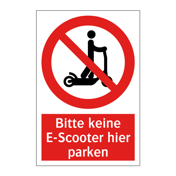 Bitte keine E-Scooter hier parken