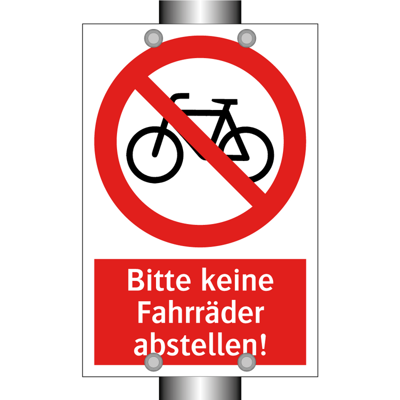 Bitte keine Fahrräder abstellen!