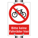Bitte keine Fahrräder hier