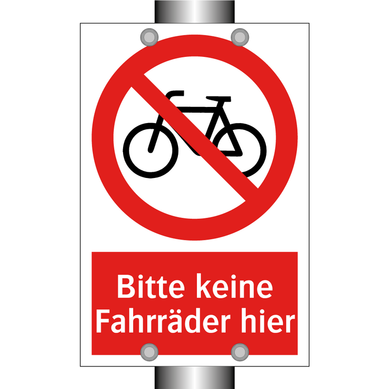 Bitte keine Fahrräder hier