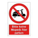 Bitte keine Mopeds hier parken