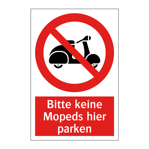 Bitte keine Mopeds hier parken