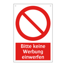 Bitte keine Werbung einwerfen