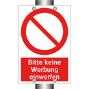 Bitte keine Werbung einwerfen