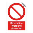 Bitte keine Werbung einwerfen