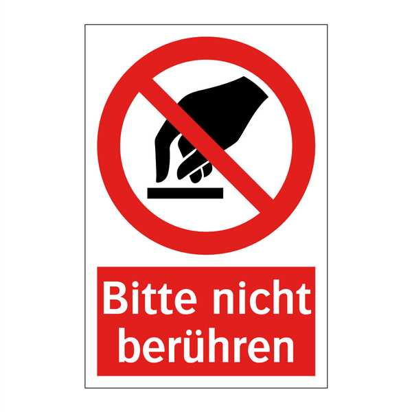 Bitte nicht berühren
