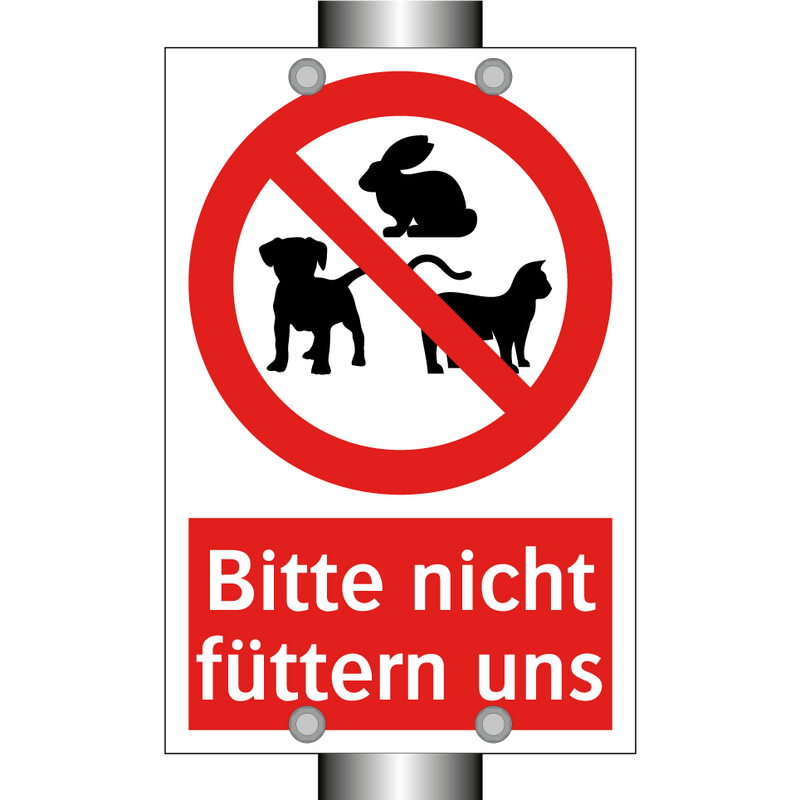 Bitte nicht füttern uns