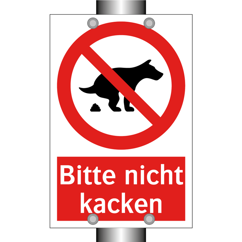 Bitte nicht kacken
