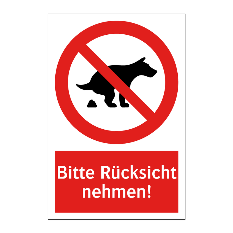 Bitte Rücksicht nehmen!