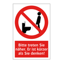 Bitte treten Sie näher. Er ist kürzer als Sie denken!