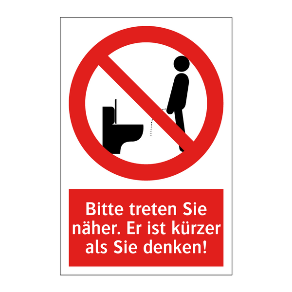 Bitte treten Sie näher. Er ist kürzer als Sie denken!
