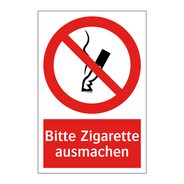 Bitte Zigarette ausmachen