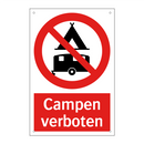 Campen verboten