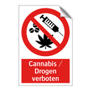 Cannabis / Drogen verboten