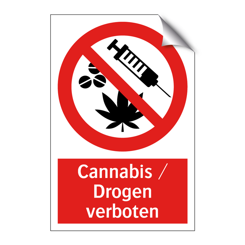 Cannabis / Drogen verboten