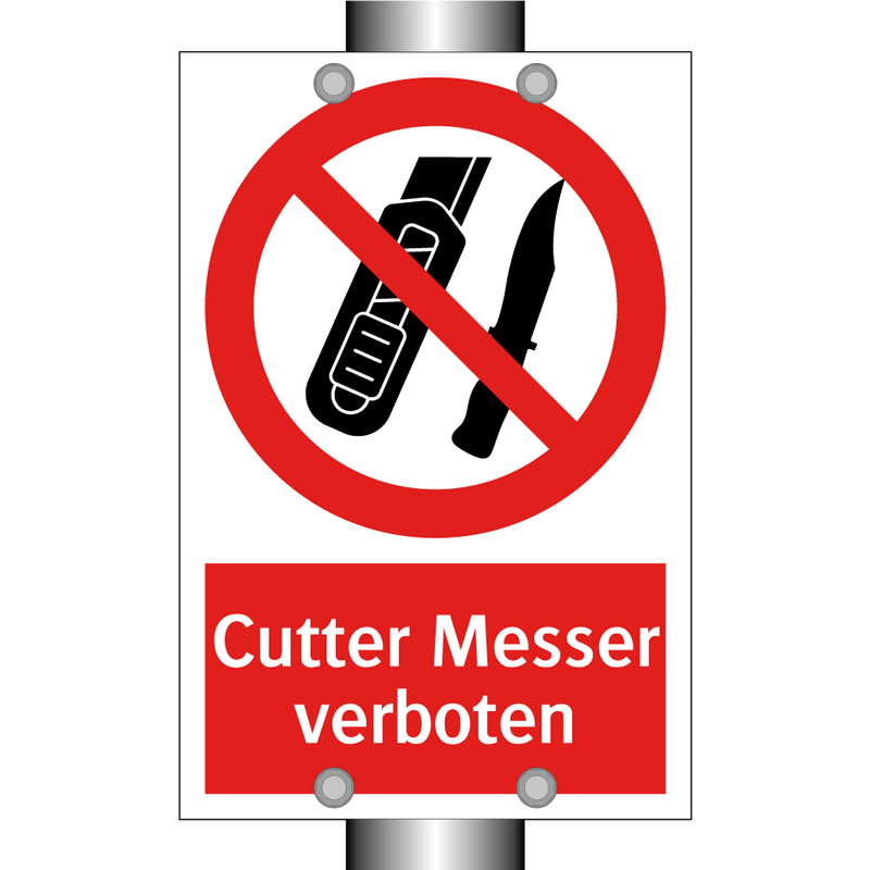 Cutter Messer verboten