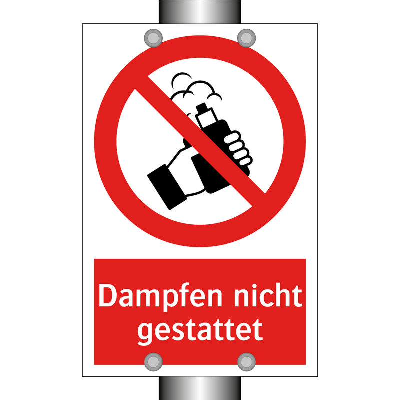 Dampfen nicht gestattet