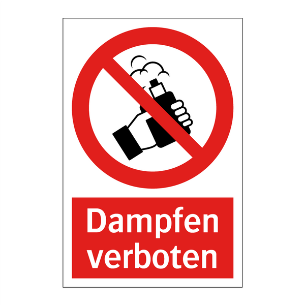 Dampfen verboten