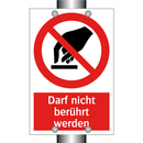 Darf nicht berührt werden
