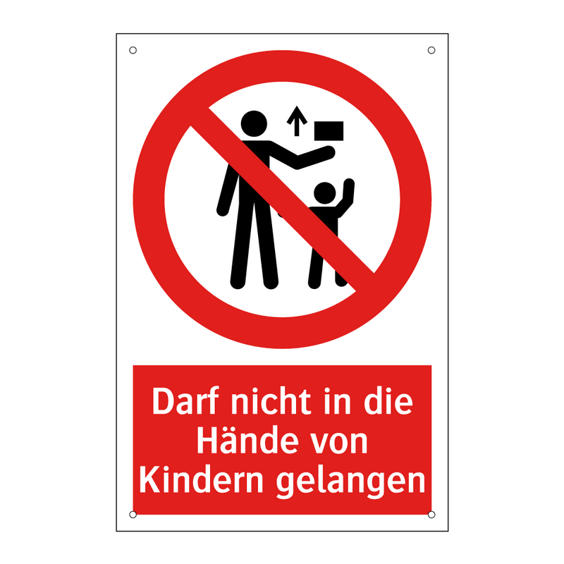 Darf nicht in die Hände von Kindern gelangen