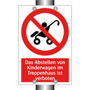 Das Abstellen von Kinderwagen im Treppenhaus ist verboten