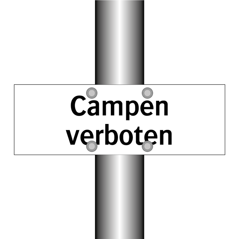 Campen verboten