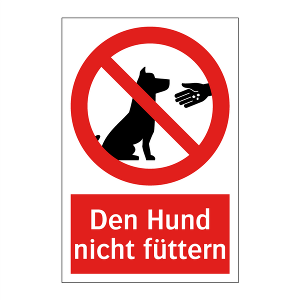 Den Hund nicht füttern