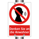 Denken Sie an die Anwohner