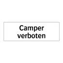 Camper verboten