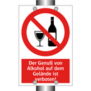 Der Genuß von Alkohol auf dem Gelände ist verboten!