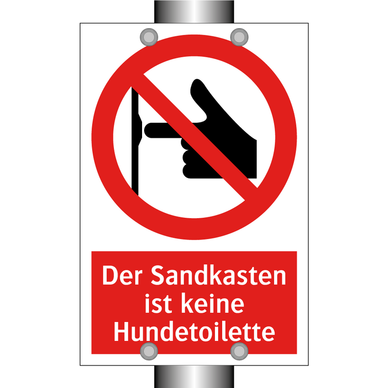 Der Sandkasten ist keine Hundetoilette