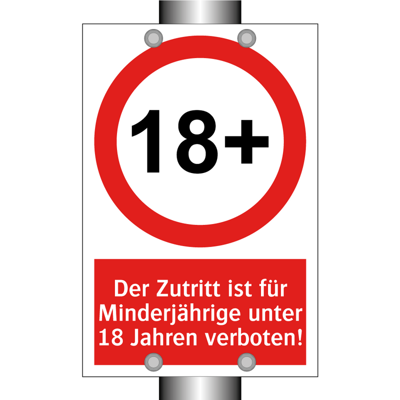 Der Zutritt ist für Minderjährige unter 18 Jahren verboten!