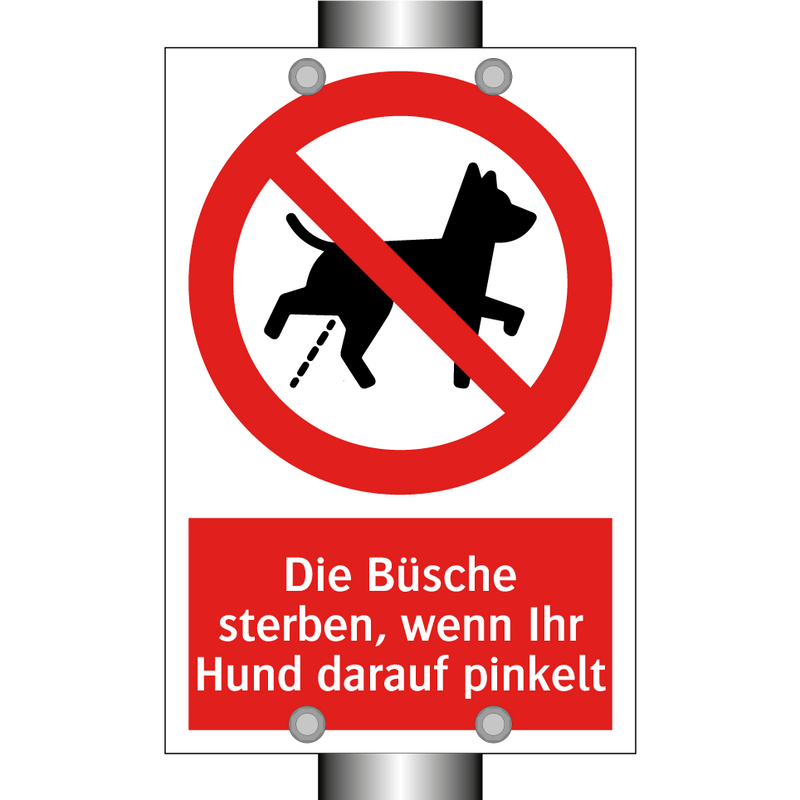 Die Büsche sterben, wenn Ihr Hund darauf pinkelt