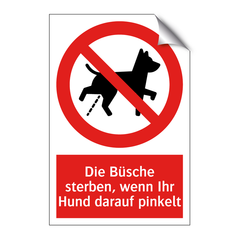 Die Büsche sterben, wenn Ihr Hund darauf pinkelt