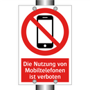 Die Nutzung von Mobiltelefonen ist verboten