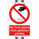 Die Tiere dürfen nicht gefüttert werden